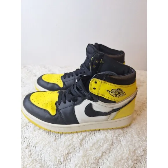 NIKE AIR JORDAN Mid Taxi Black Yellow Men's 9.5 AR1020-700 2019 Streetwear Y2K