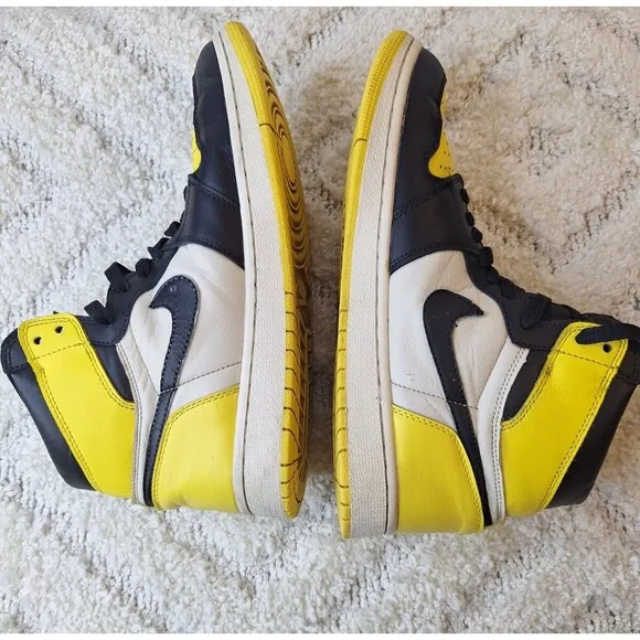NIKE AIR JORDAN Mid Taxi Black Yellow Men's 9.5 AR1020-700 2019 Streetwear Y2K