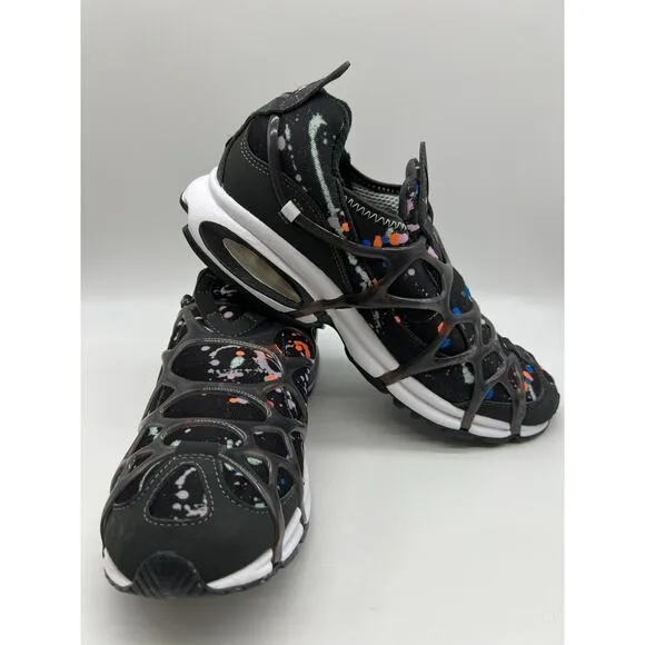 Nike Air Kukini Paint Splatter DV1894-001 Black Running Sneakers Men's Sz 10.5🛒