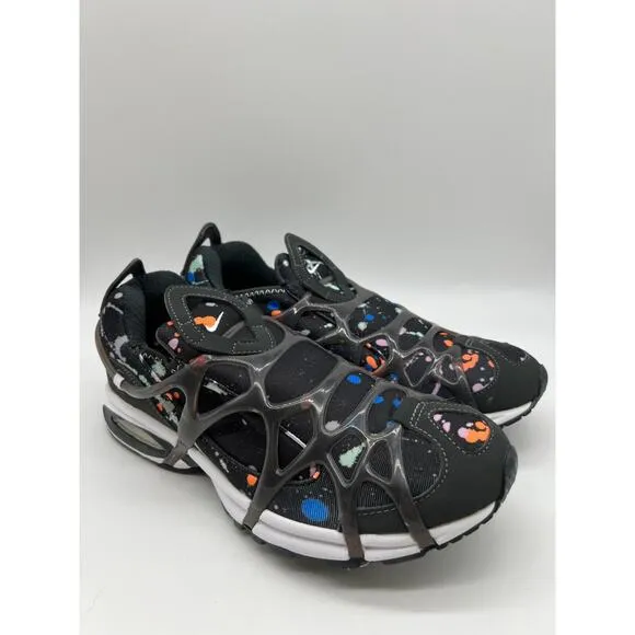 Nike Air Kukini Paint Splatter DV1894-001 Black Running Sneakers Men's Sz 8.5🛒