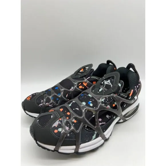 Nike Air Kukini Paint Splatter DV1894-001 Black Running Sneakers Men's Sz 8.5🛒