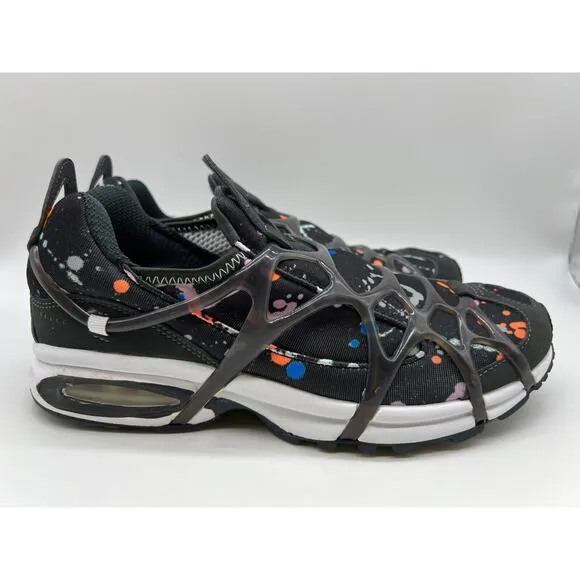 Nike Air Kukini Paint Splatter DV1894-001 Black Running Sneakers Men's Sz 9.5🛒
