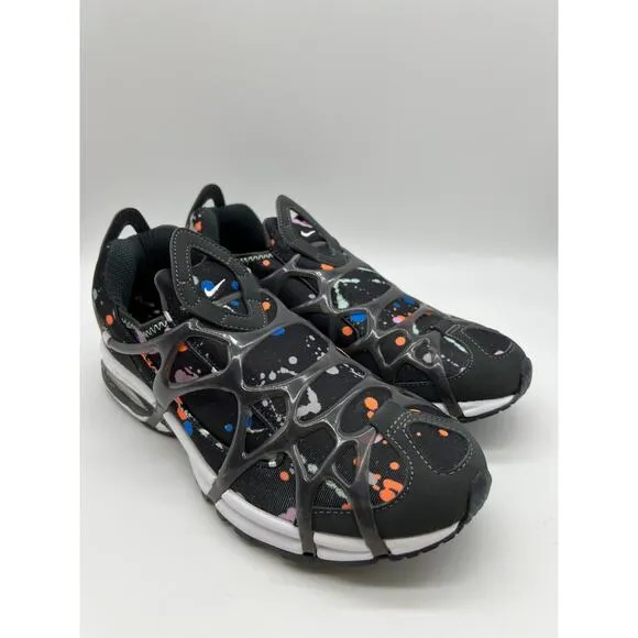 Nike Air Kukini Paint Splatter DV1894-001 Black Running Sneakers Men's Sz 9.5🛒