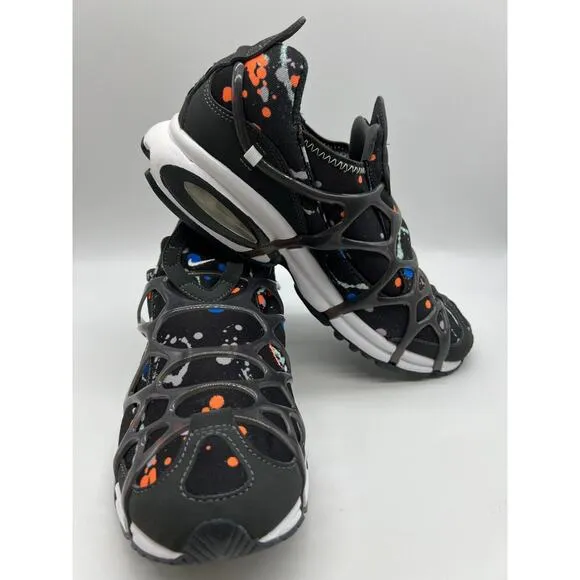 Nike Air Kukini Paint Splatter DV1894-001 Black Running Sneakers Men's Sz 9.5🛒