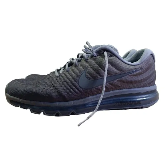 Nike Air Max 2017 Black Olive Fade Size 13 Mens Running Shoes Athletic Pre Owned