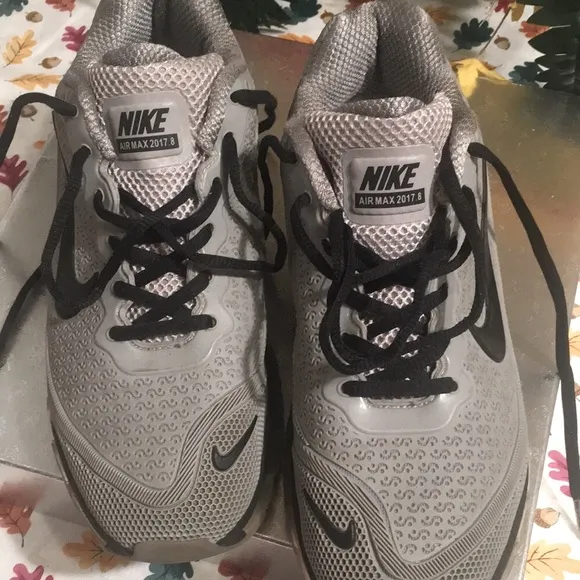 Nike  Air Max 2017 Gray and Black Athletic Sneakers