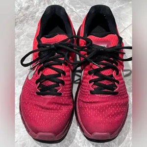 Nike Air Max 2017 Red/Gray/Black Running Shoe 851622-600 Sneakers Youth Size 5.5