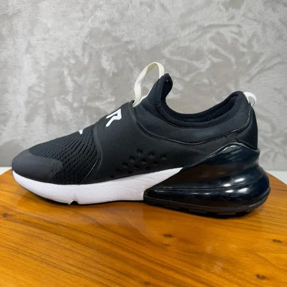 Nike Air Max 270 Extreme GS Black White Running Sneakers Sz 7Y CI1108-001