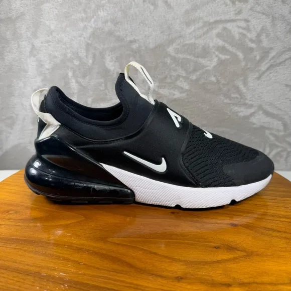 Nike Air Max 270 Extreme GS Black White Running Sneakers Sz 7Y CI1108-001