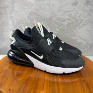 Nike Air Max 270 Extreme GS Black White Running Sneakers Sz 7Y CI1108-001