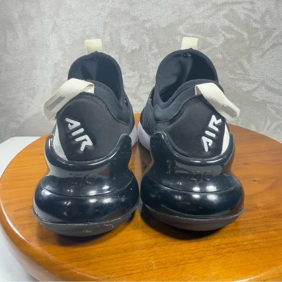 Nike Air Max 270 Extreme GS Black White Running Sneakers Sz 7Y CI1108-001