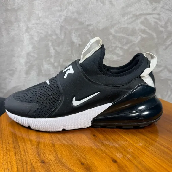 Nike Air Max 270 Extreme GS Black White Running Sneakers Sz 7Y CI1108-001