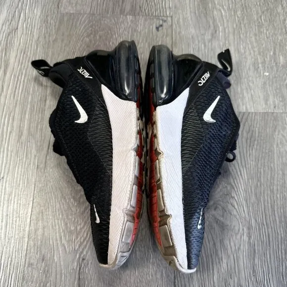 Nike Air Max 270 Shoes Black White Kids Sz 1.5y Boys Sneakers AO2372-001 Youth