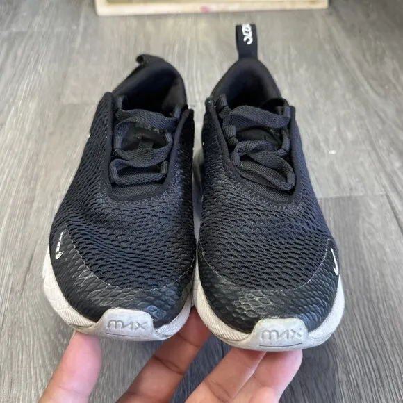 Nike Air Max 270 Shoes Black White Kids Sz 1.5y Boys Sneakers AO2372-001 Youth
