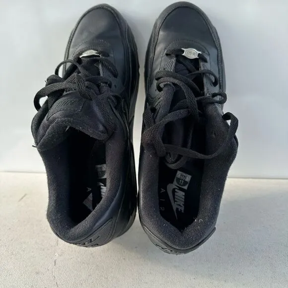 Nike Air Max 90 Mens 13 Essential Triple Black Classic Shoes Sneakers 302519-001