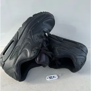 Nike Air Max 90 Mens 13 Essential Triple Black Classic Shoes Sneakers 302519-001
