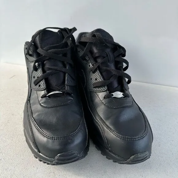 Nike Air Max 90 Mens 13 Essential Triple Black Classic Shoes Sneakers 302519-001