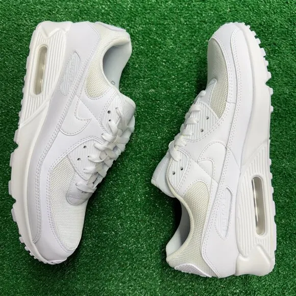 Nike Air Max 90 Recraft Triple White Mens Shoes CN8490-100 VNDS Sz 12