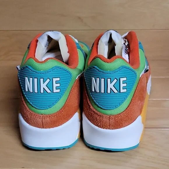 Nike Air Max 90 SE Running Club Roma Green Sail Orange Mens Shoe DC9336-300