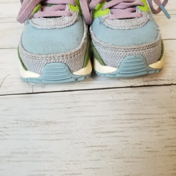 Nike Air Max 90 SE Sun Club Worn Blue Treeline Running Sneakers Toddlers