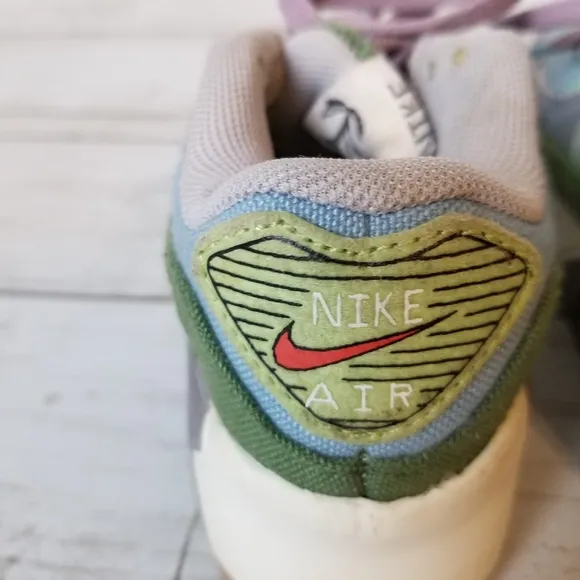 Nike Air Max 90 SE Sun Club Worn Blue Treeline Running Sneakers Toddlers