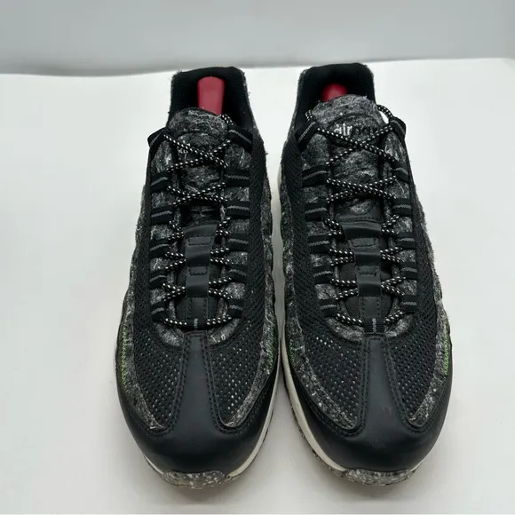 Nike Air Max 95 Mens 9.5 Electric Green Recycled Wool Running Shoes Sneakers Low