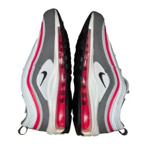 Nike Air Max 97 (GS) Size 4Y WHITE/BLACK-FLAT PEWTERBLANC/ETAIN MAT/NOIR
