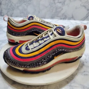NIKE Air Max 97 GS Sneakers 7Y Orange Pink Purple CI9929-500 School Sporty 2018