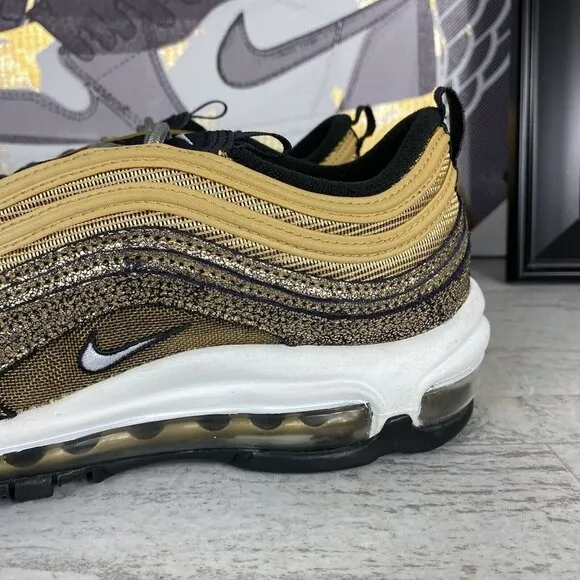 Nike Air Max 97 Metallic Golden‎ Gals Shoes DO5881-700 Womens Size 7.5 Sneakers