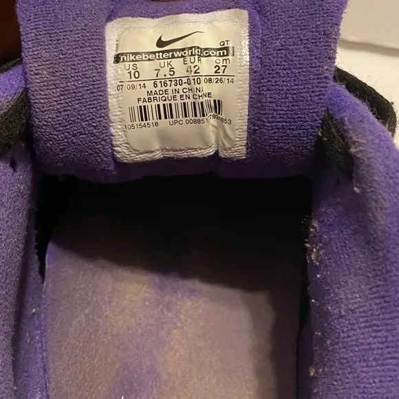 Nike Air Max blue purple sneakers size 10