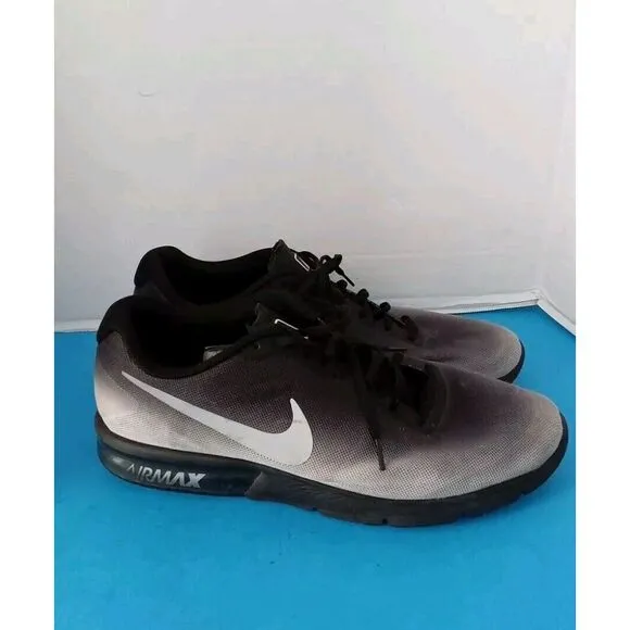 Nike‎ Air Max Gradient Athletic Shoes Black Grey Ombre Training Sneakers