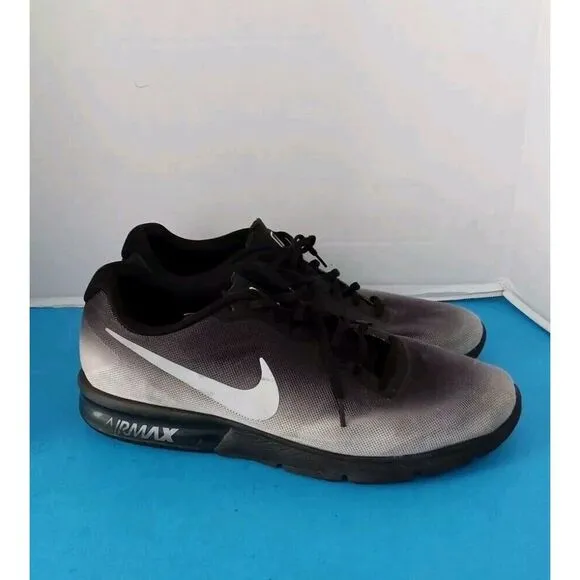 Nike‎ Air Max Gradient Athletic Shoes Black Grey Ombre Training Sneakers
