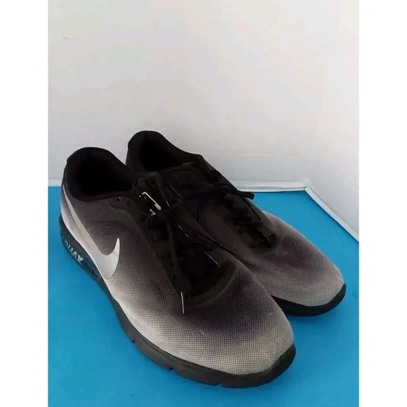 Nike‎ Air Max Gradient Athletic Shoes Black Grey Ombre Training Sneakers