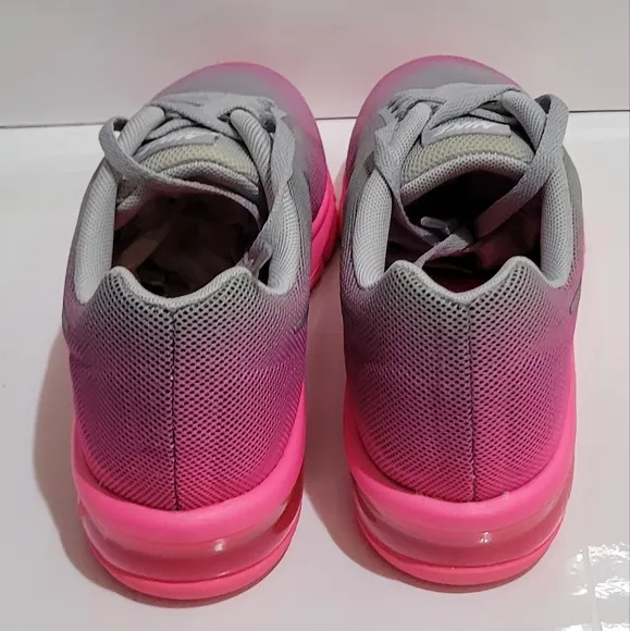 NIKE Air Max Sequent GS Grey &amp; Pink‎ Running Sneakers