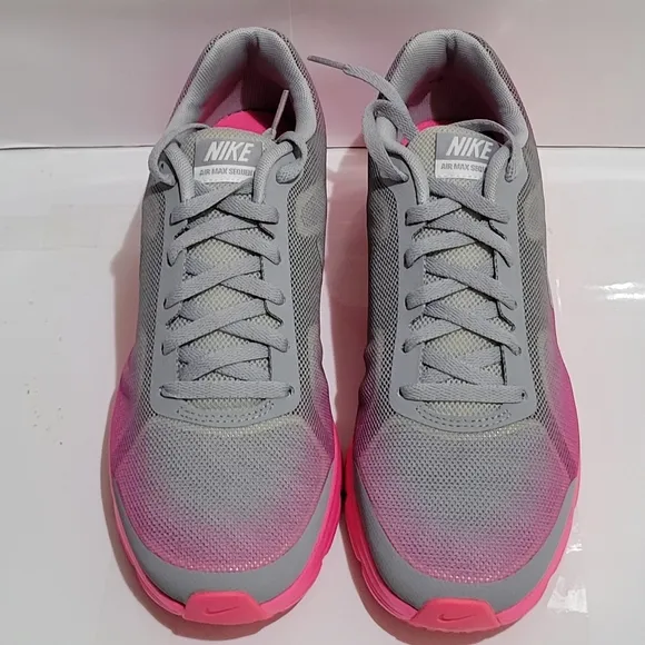 NIKE Air Max Sequent GS Grey &amp; Pink‎ Running Sneakers