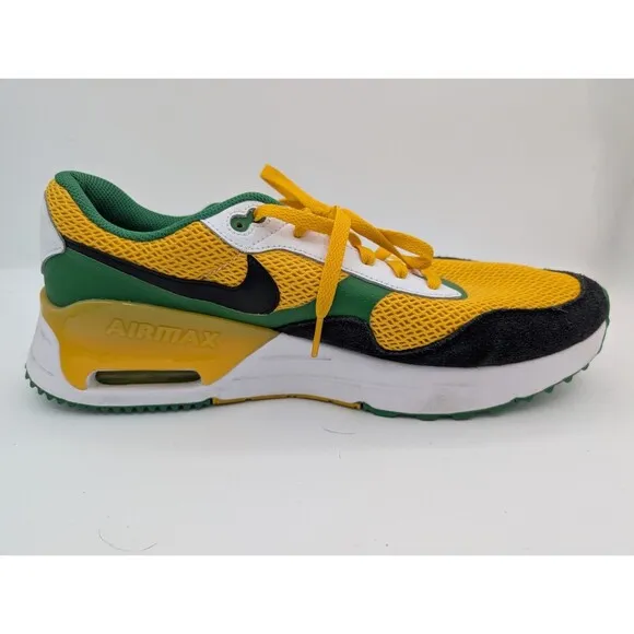 Nike Air Max SYSTM 'Oregon' Shoes Sneakers Yellow Green Men's Size 13 DZ7738-700