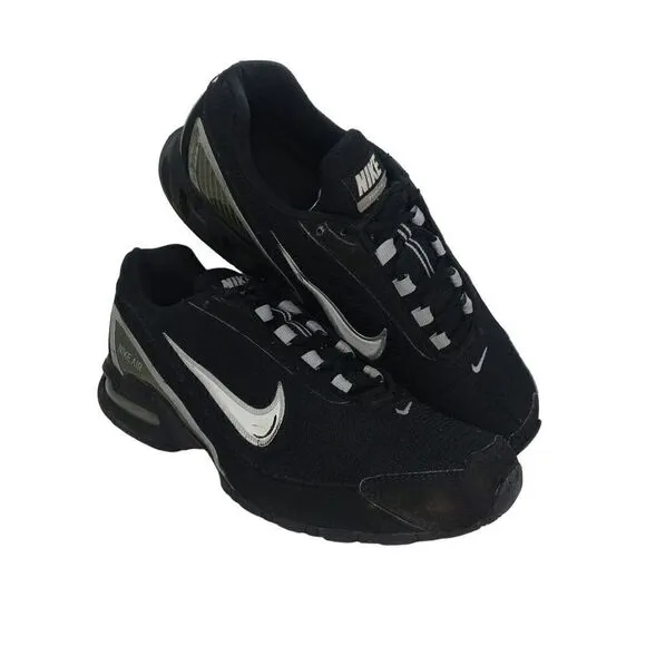 Nike Air Max Torch 3 Mens Pre-owned Black &amp; Silver Running Sneakers - sz. 10 1/2