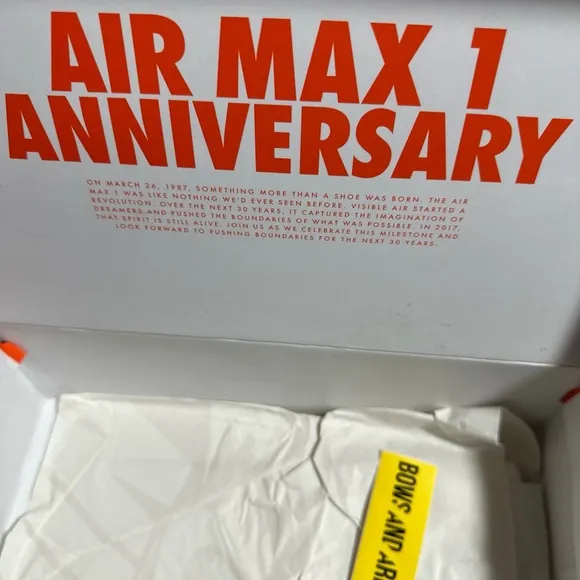 Nike Air Max White and Red Sneakers