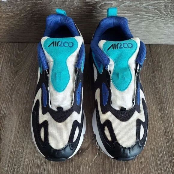 Nike Air Max 200 White Hyper Blue Oracle Aqua Shoes Sneakers 6Y Womens 7.5