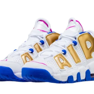 NIKE AIR MORE UPTEMPO DECORATED IN METALLIC GOLD