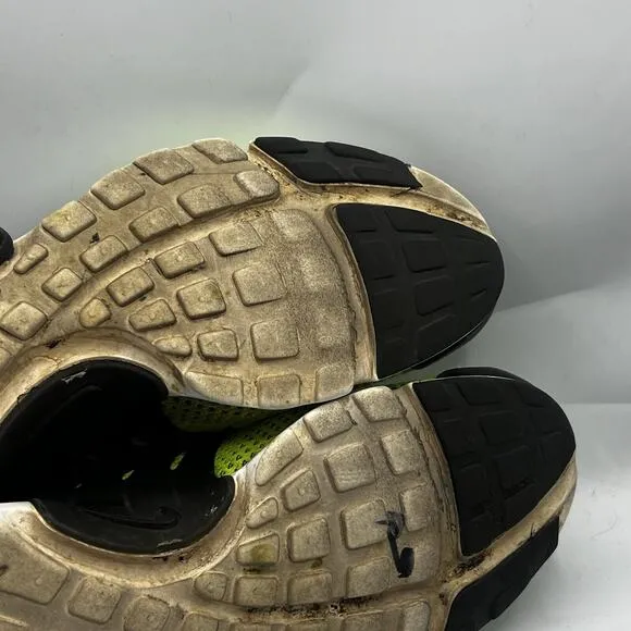 Nike Air Presto Flyknit Mens Size 11 Ultra Volt &amp; Black Fabric Shoes 835570-701