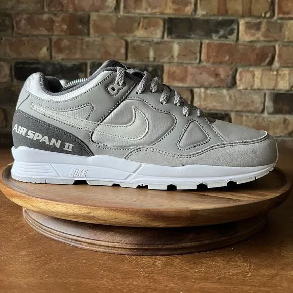 Nike Air Span II 2 SE Atmosphere Grey Running Shoes Sneakers Men's Sizes 13