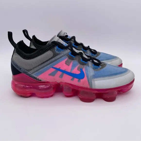 Nike Air VaporMax 2019 GS 'Black Pink Blast' Shoes Sneakers  -  Size: 4Y