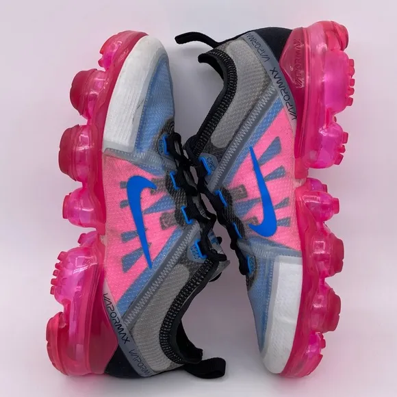 Nike Air VaporMax 2019 GS 'Black Pink Blast' Shoes Sneakers  -  Size: 4Y