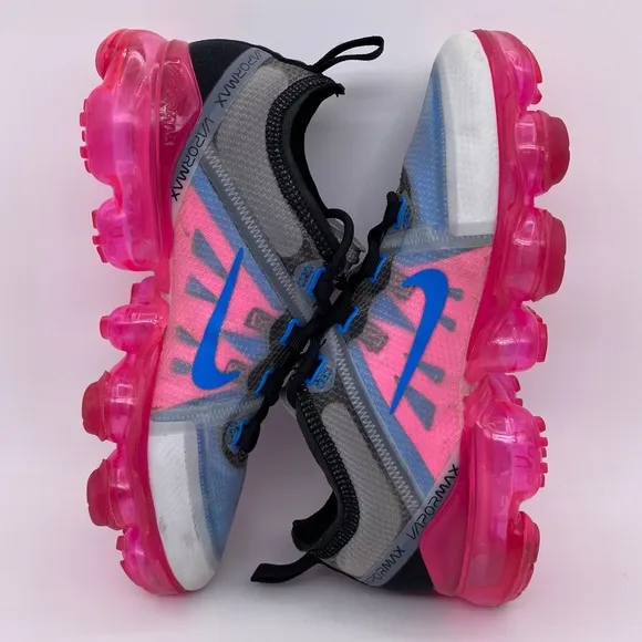 Nike Air VaporMax 2019 GS 'Black Pink Blast' Shoes Sneakers  -  Size: 4Y