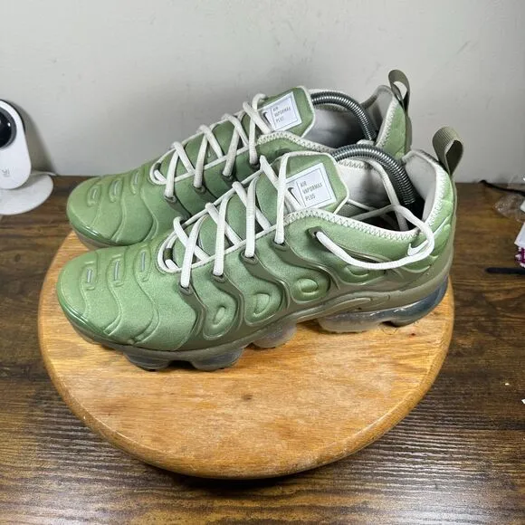 Nike Air Vapormax Plus Oil Green Mens Size 11.5 Shoes FD0779-386