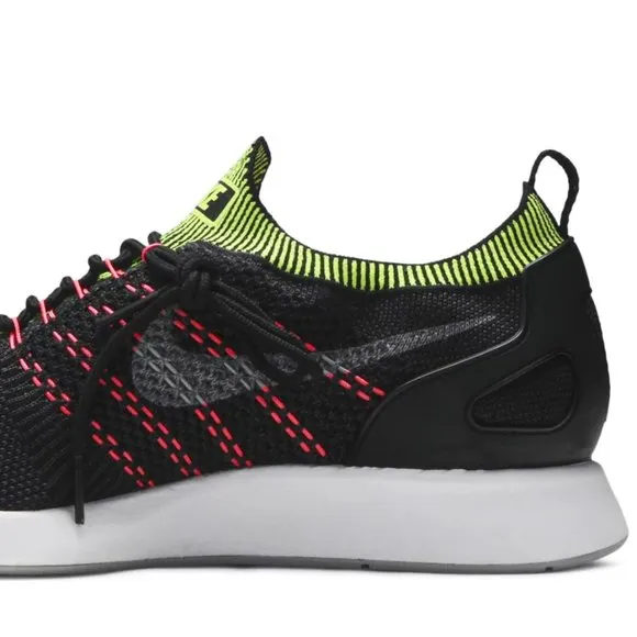 NIKE Air Zoom Mariah Flyknit Racer 'Black Wolf Grey Volt' Sneakers