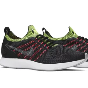 NIKE Air Zoom Mariah Flyknit Racer 'Black Wolf Grey Volt' Sneakers