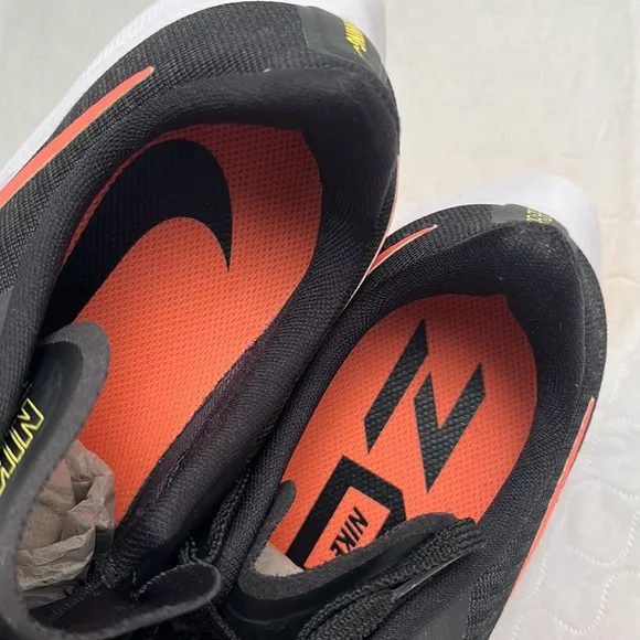 Nike Air Zoom Pegasus 37 black neon orange running sneakers