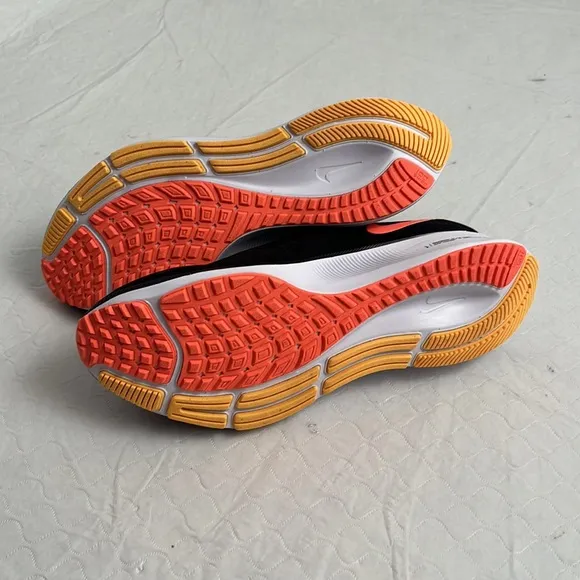 Nike Air Zoom Pegasus 37 black neon orange running sneakers